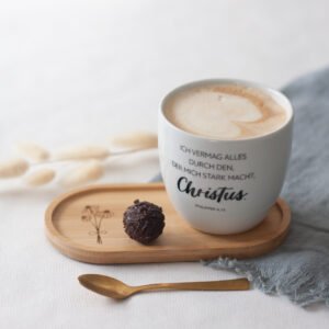 Christliche Geschenktasse – hochwertig bedruckte Tasse mit Bibelvers Philipper 4,13