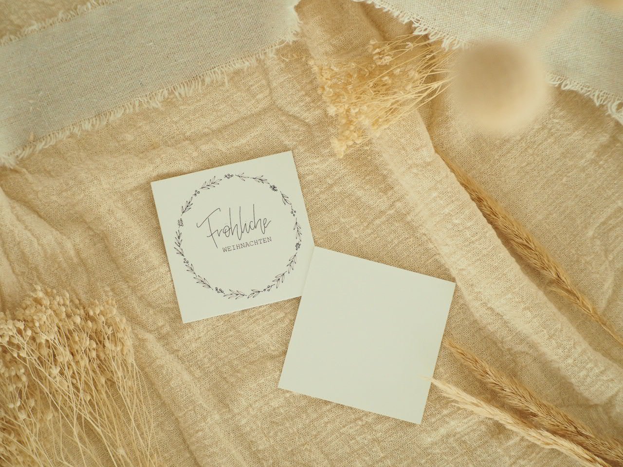 Fröhliche Weihnachten, Minikartenset, 6Er Kartenset – Bild 2