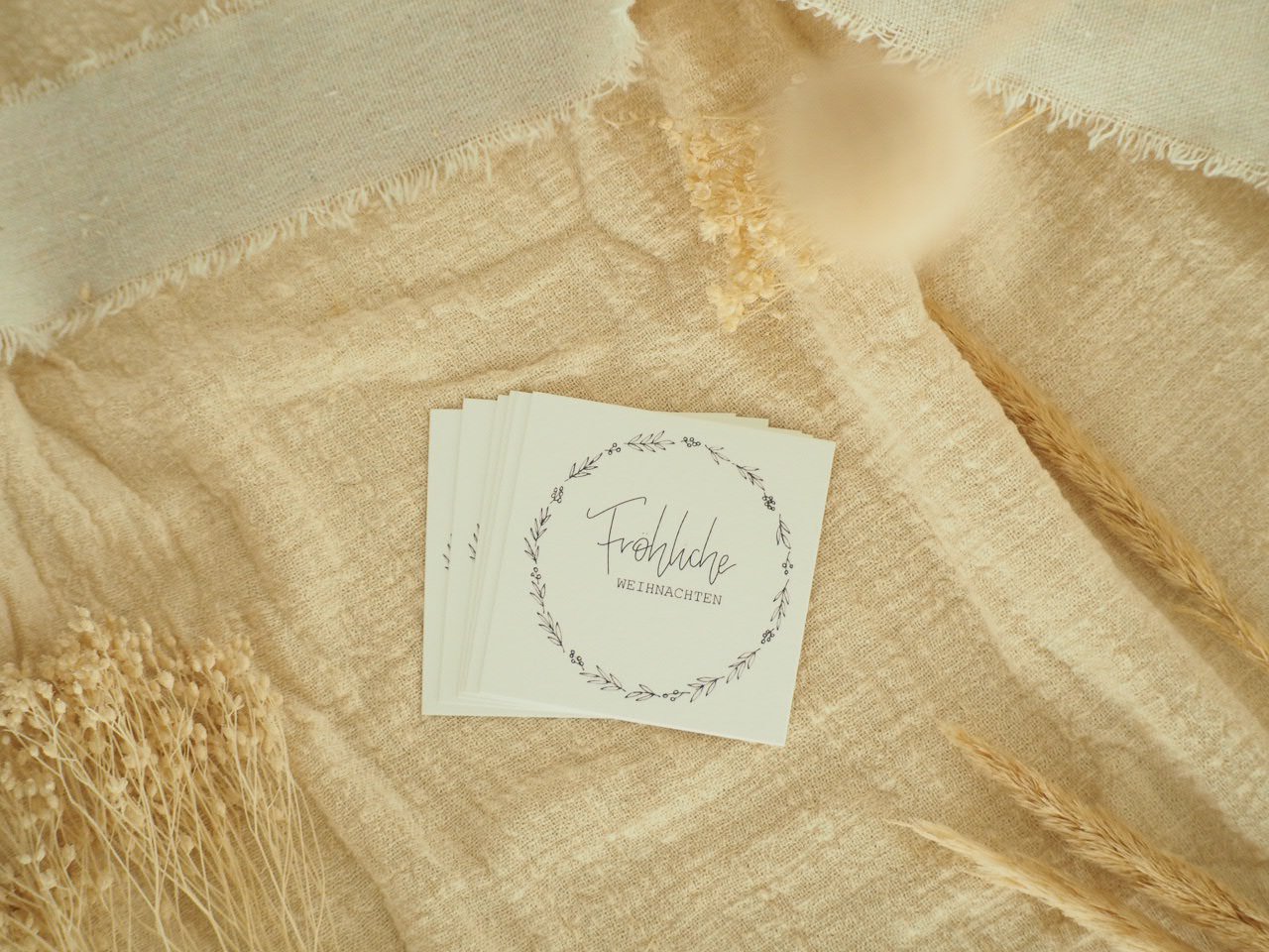 Fröhliche Weihnachten, Minikartenset, 6Er Kartenset – Bild 5