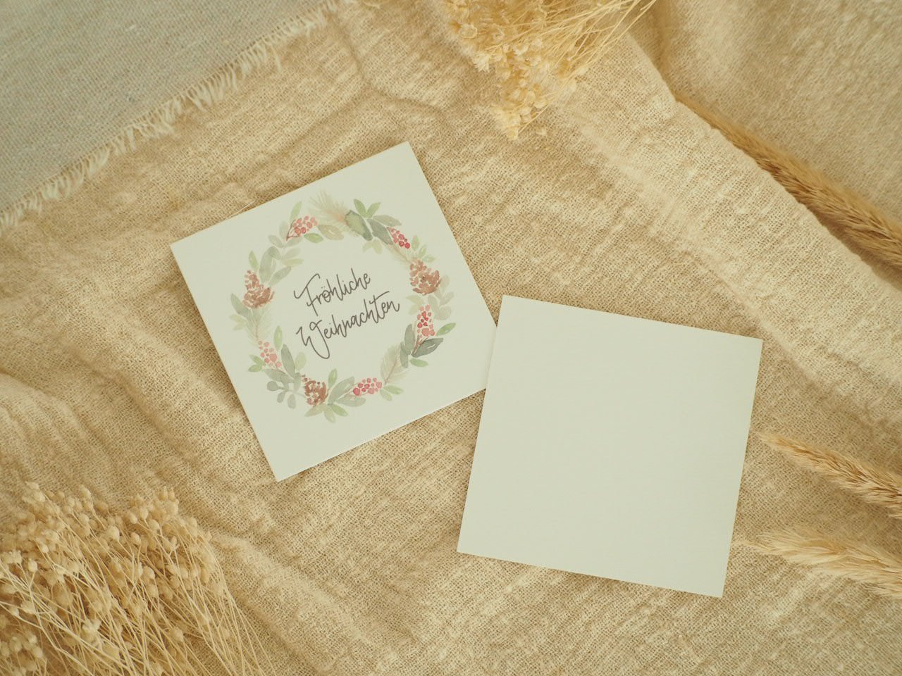 Fröhliche Weihnachten, Minikartenset, 6Er Kartenset – Bild 2