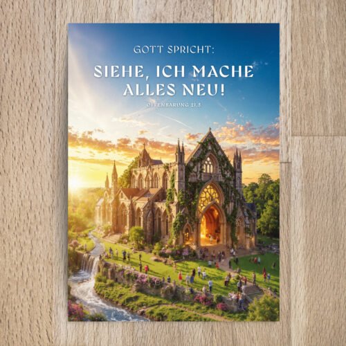 Jahreslosung 2026 Postkarte Motiv Offene Kirche