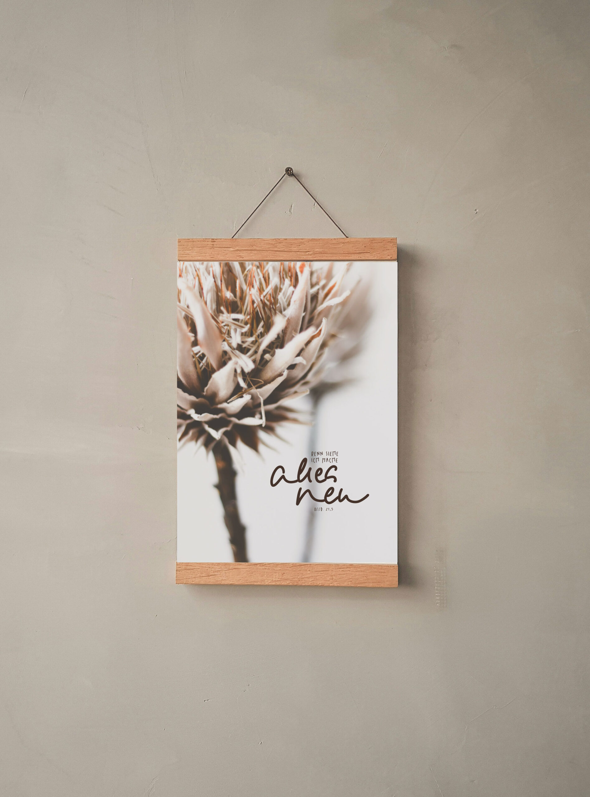 Jahreslosung 2026, Gott spricht:ich mache alles neu, Poster zur Jahreslosung, Bibelversposter