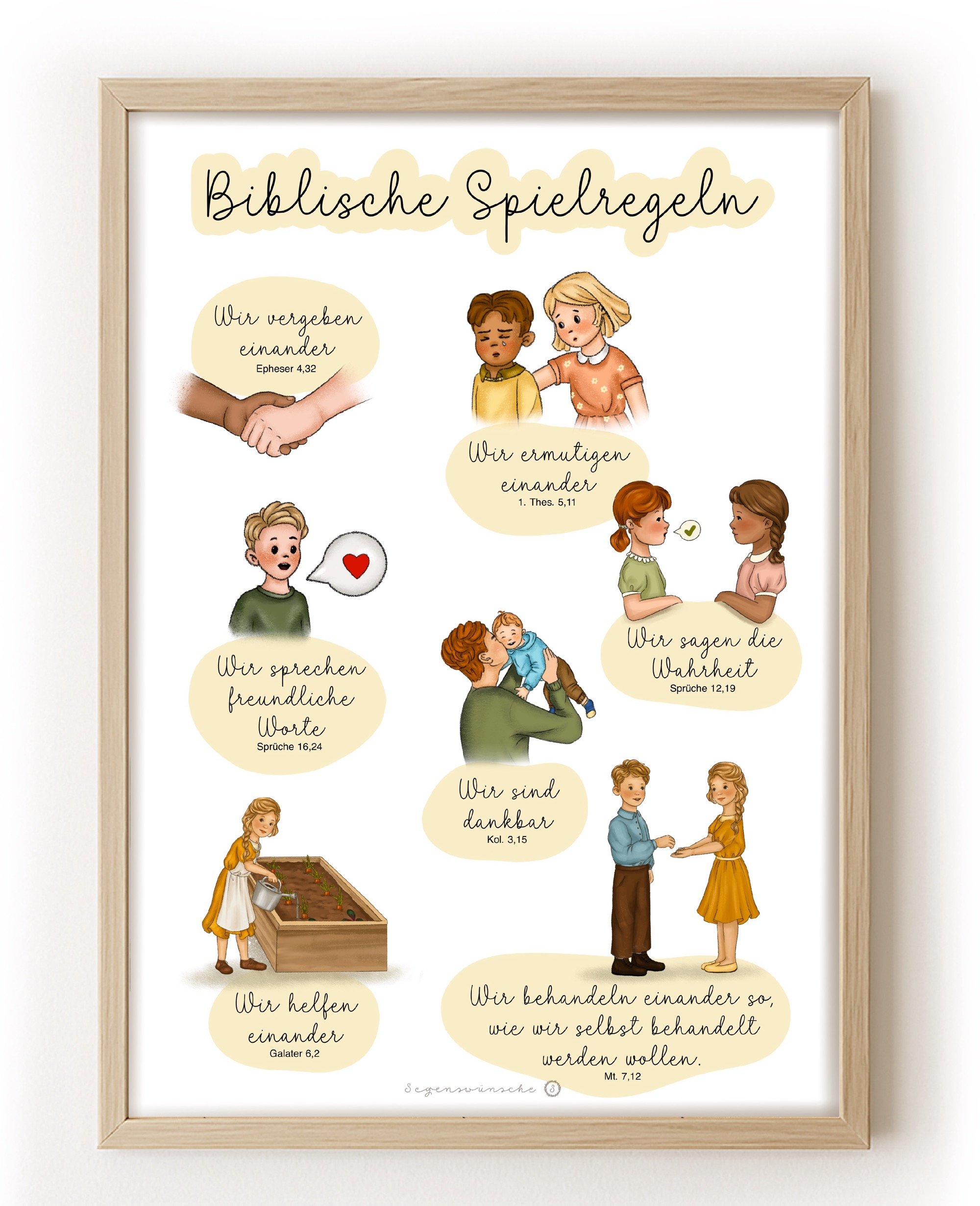 Himmlische Spielregeln – Bibelverse für Kinder und Familien.