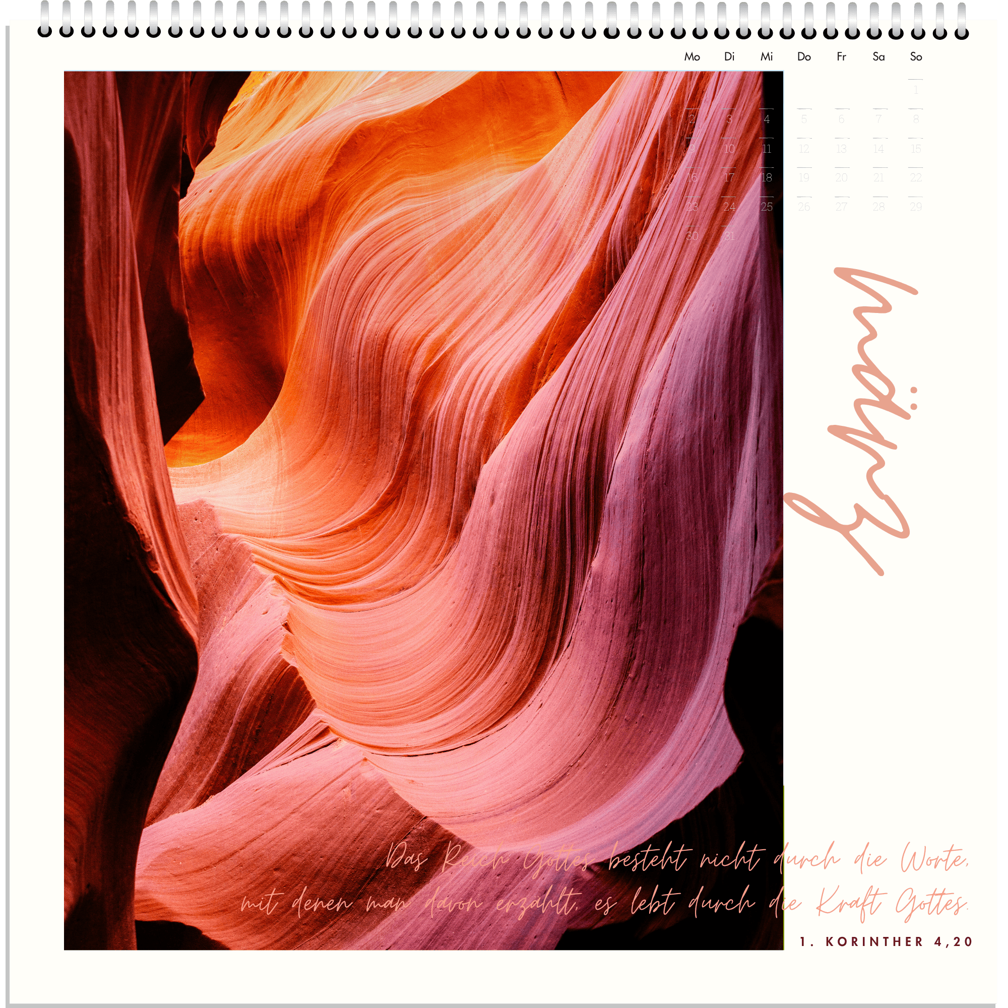 Farbfotografie Der Schlucht Antelope Canyon, Utah, Usa.