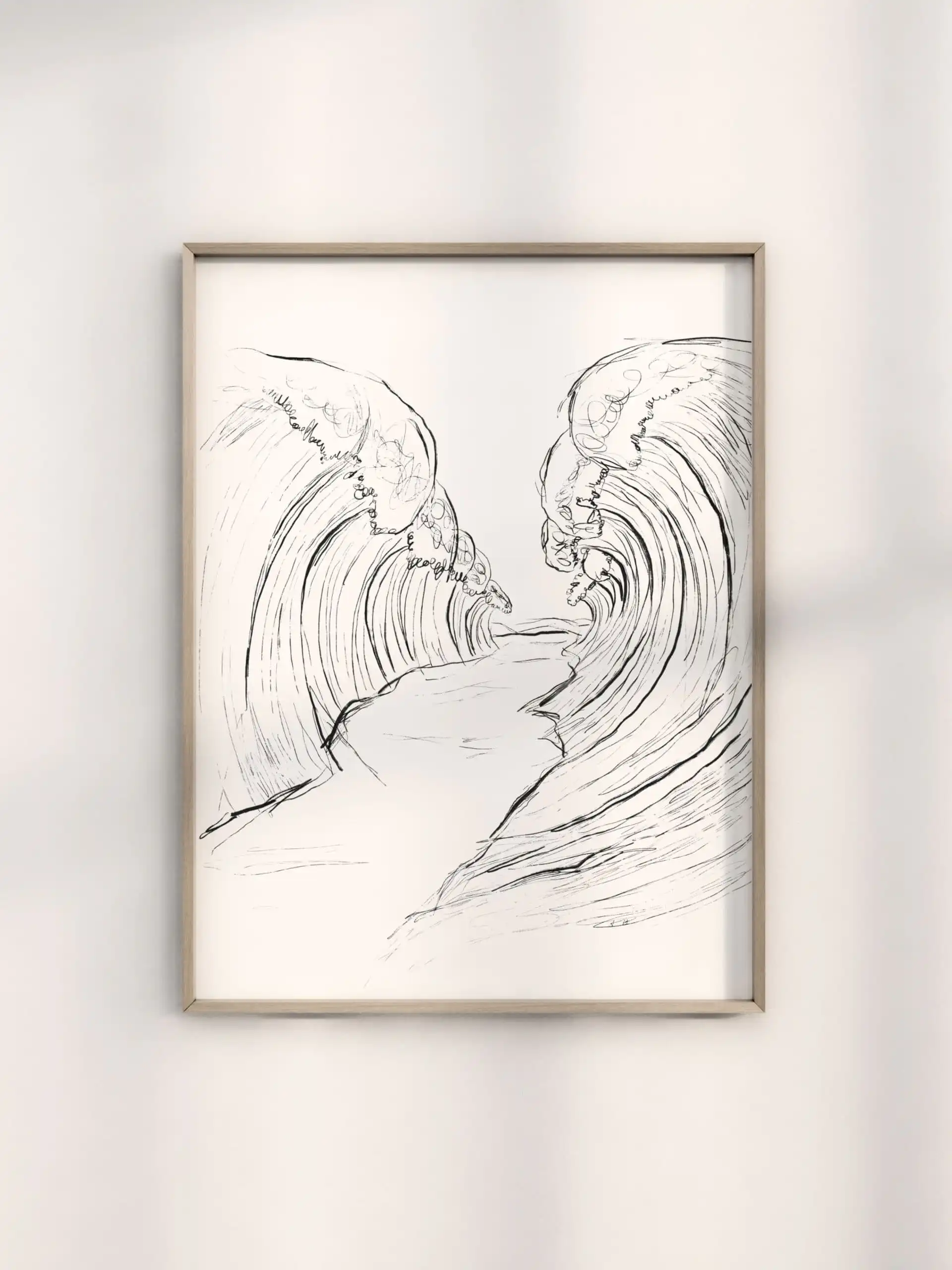 Gebetswand mit inspirierendem christlichem Wandbild, biblische Botschaft, moderne Wandkunst.