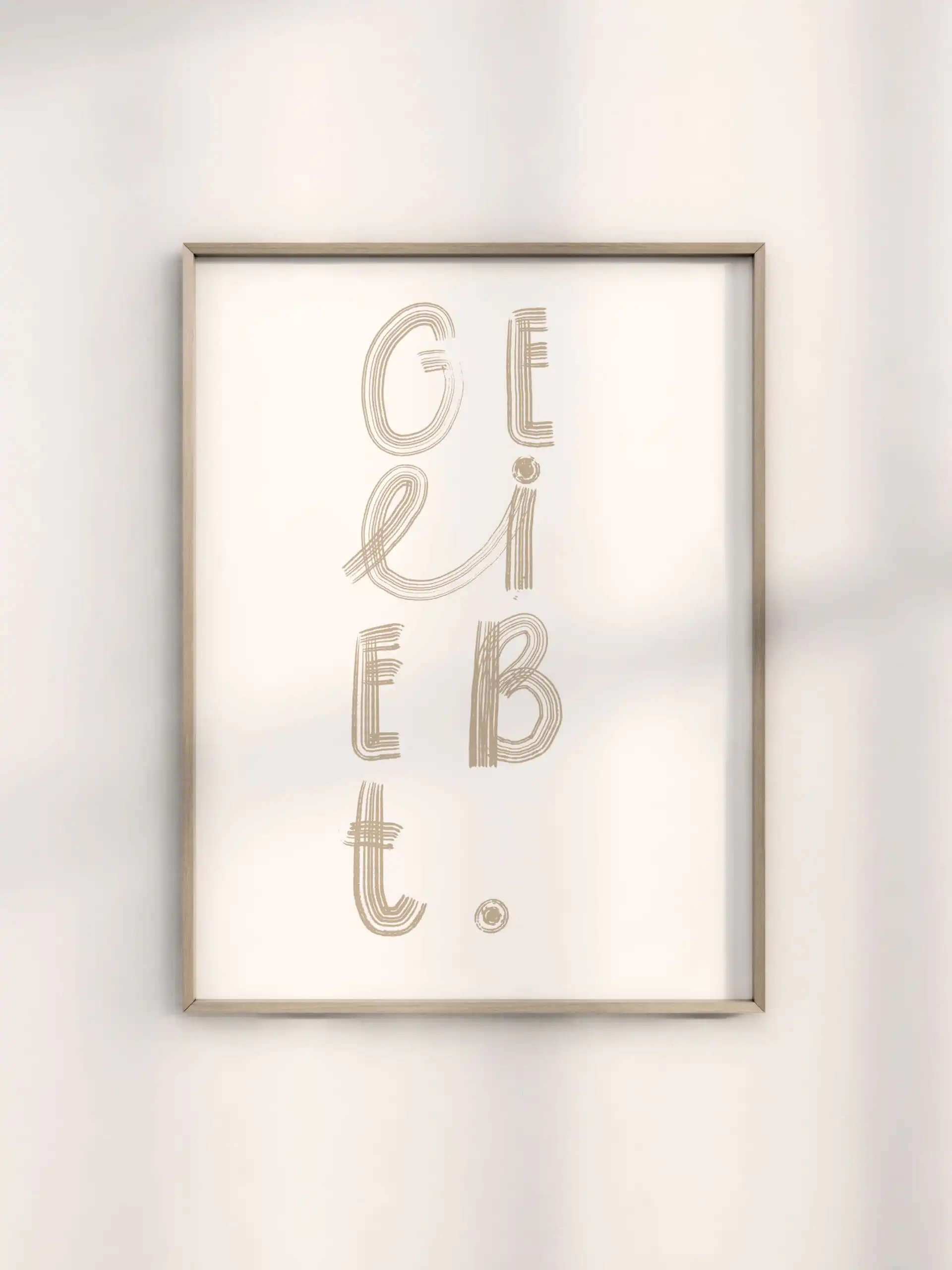 Inline-Bibelzitat im modernen Rahmen, christliche Wanddekoration, religiöse Home-Deko, christliche Geschenkidee.