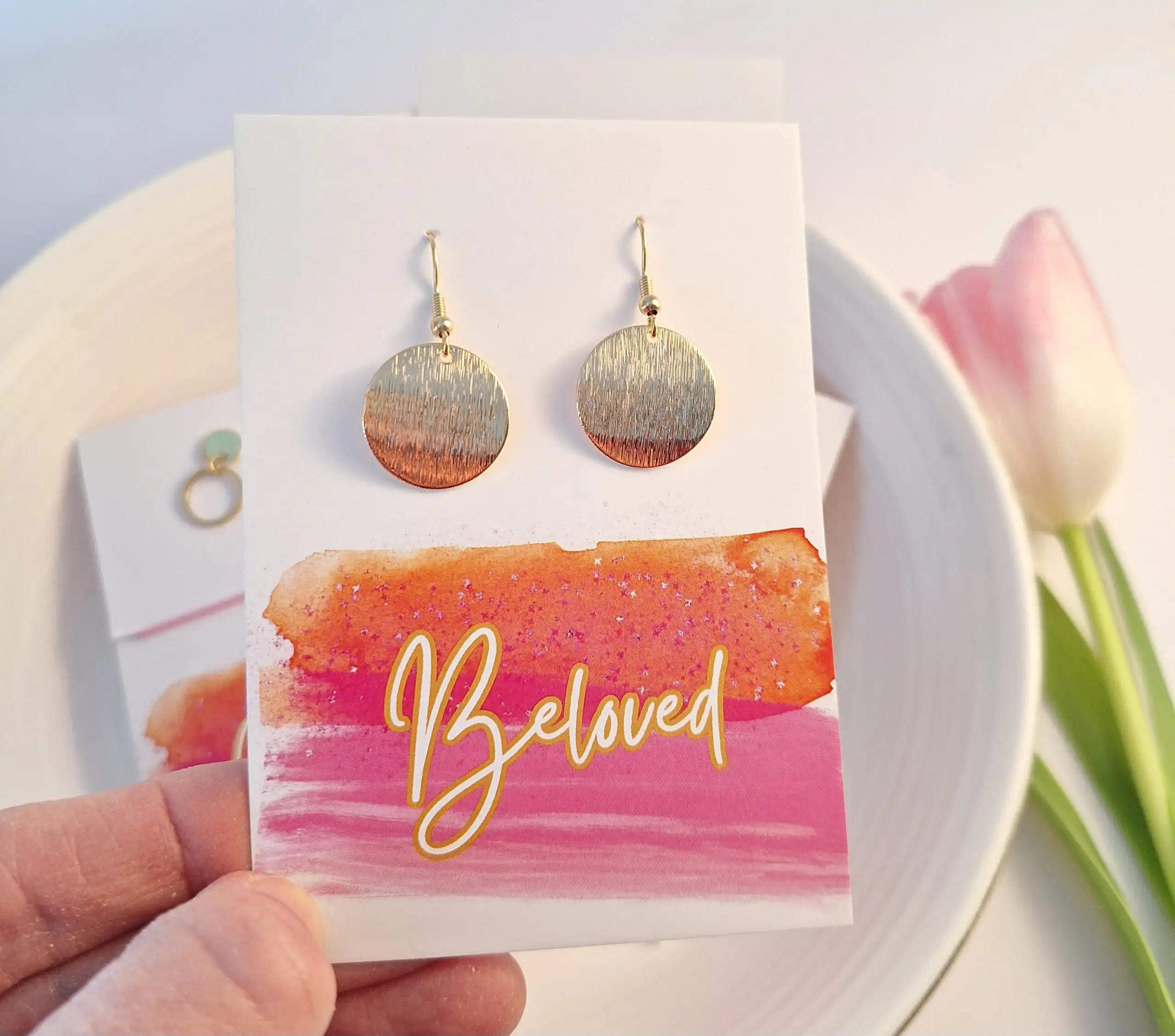 Gebetsschmuck, christliche Ohrringe, religiöser Schmuck, handgefertigte Ohrringe, christliche Mode,.