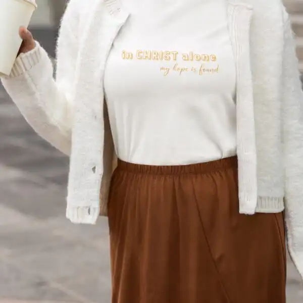 In CHRIST alone my hope is found, christliche Mode, christliche Marken, christliche Kleidung.