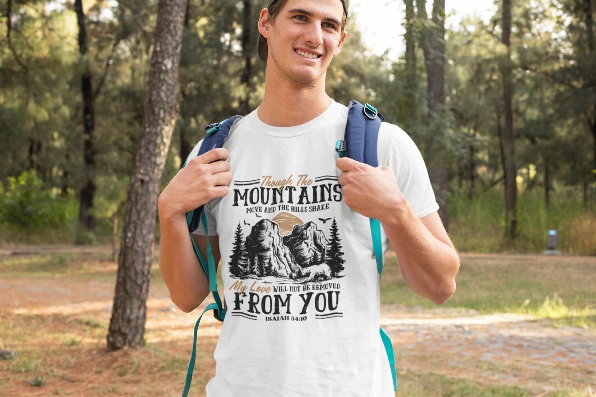 Though the Mountains Jesaja 54,10 T-Shirt Bio Baumwolle 4 Absolut, hier sind die SEO-optimierten Textfelder für das Bild:.