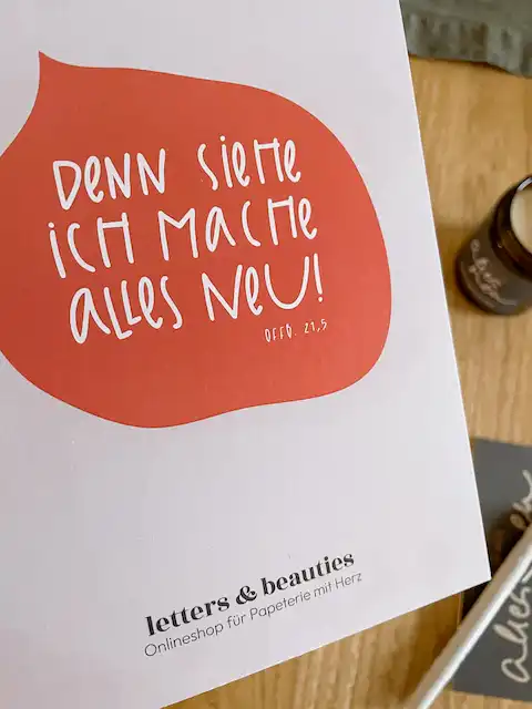 Denn siehe ich mache alles neu! Bibelvers Offenbarung 21,5.