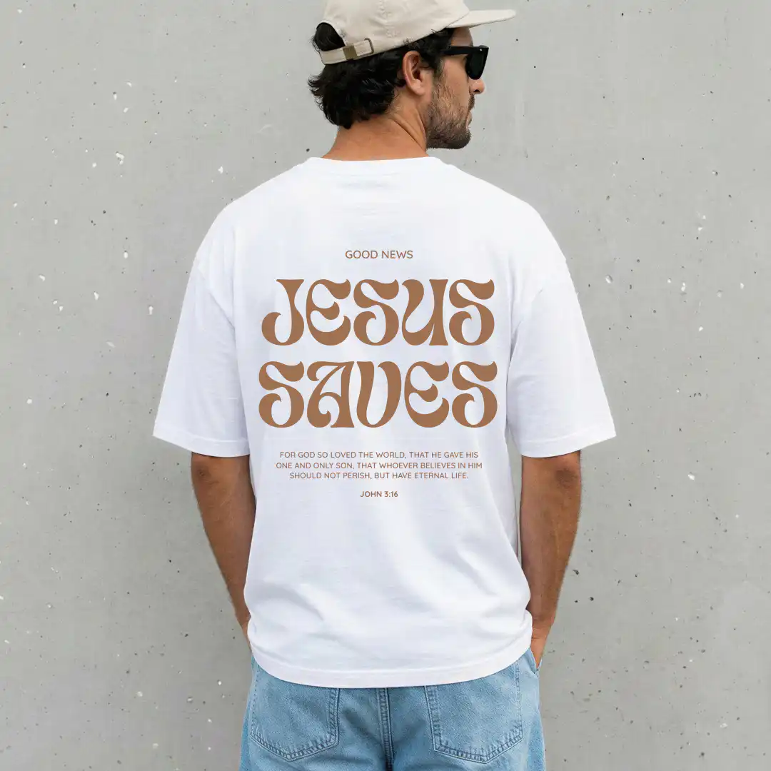 T-Shirt JESUS SAVES 2 T-Shirt JESUS SAVES – Bild 2