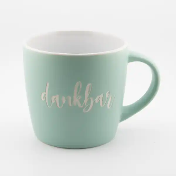 Tasse mit 'dankbar' Aufschrift, christliches Geschenk, Kaffeetasse, Geschenkidee.