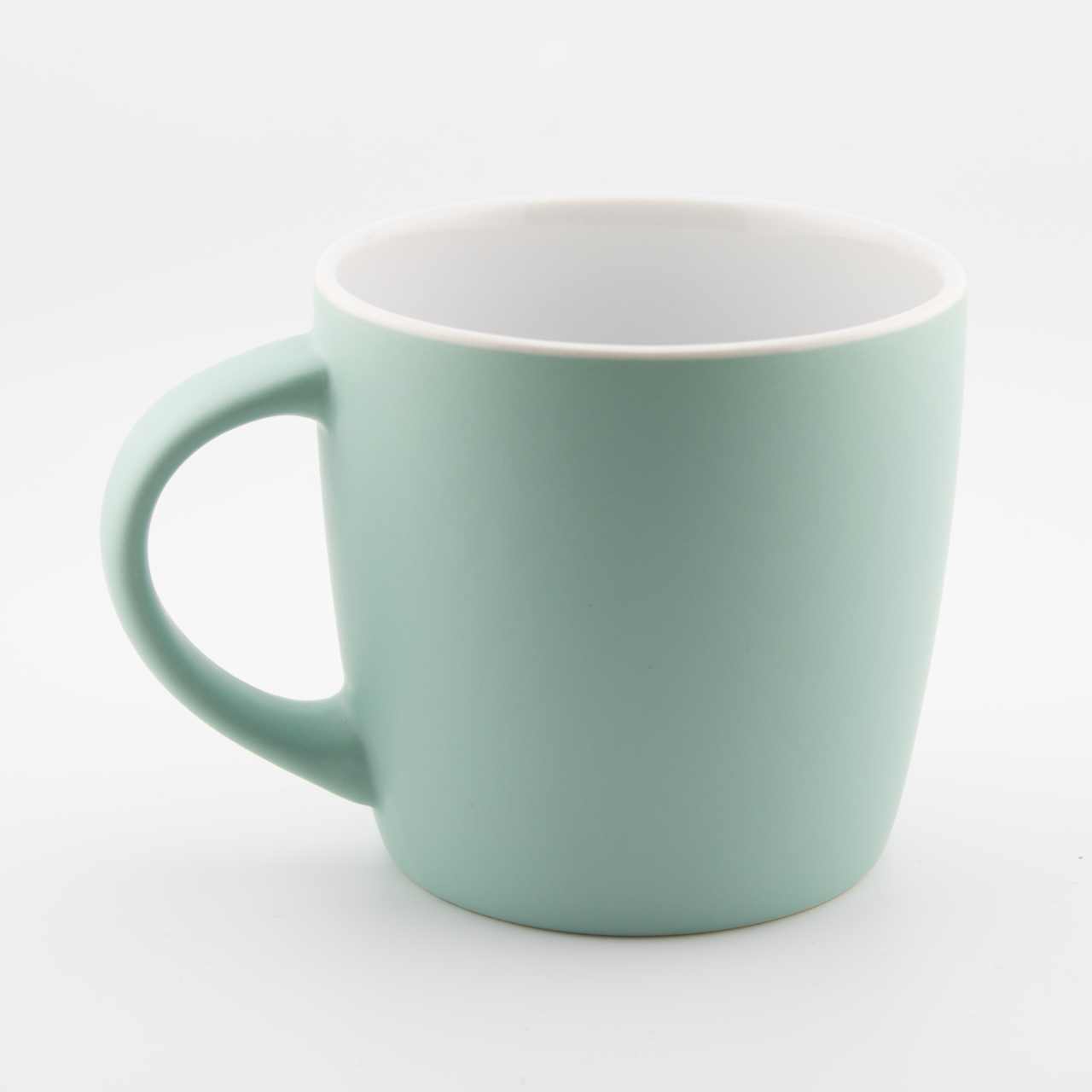 Herz | Tasse 4 Helle grüne Tasse auf weißem Hintergrund, ideal für christliche Markenprodukte.