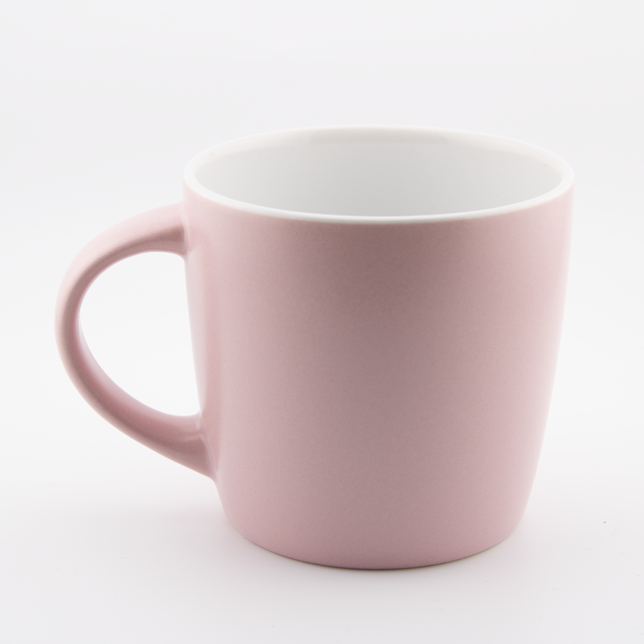 Herz | Tasse 2 Pinker Keramiktasse auf weißem Hintergrund, ideal für christliche Geschenke.