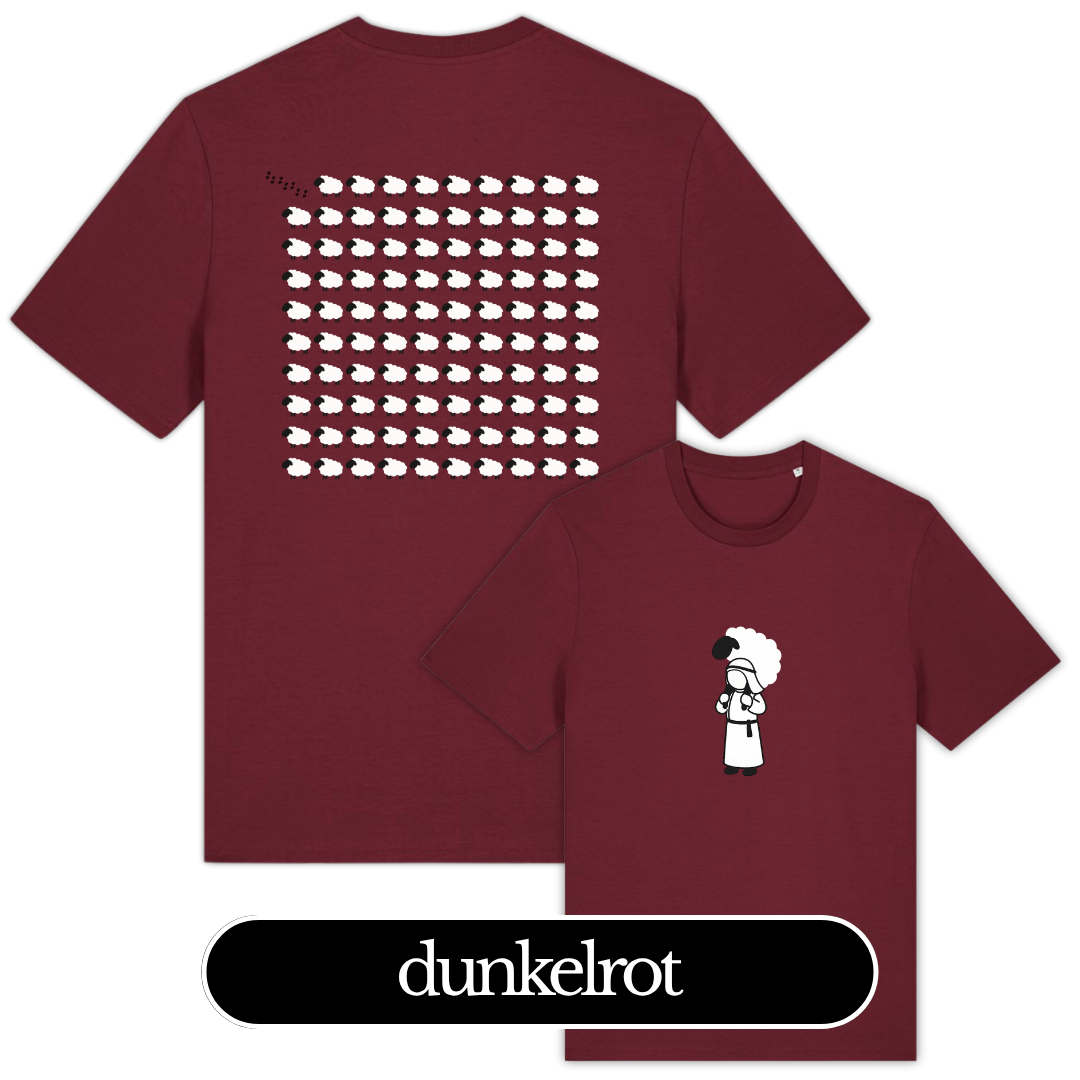 DAS VERLORENE SCHAF – Christliches T-Shirt | Lukas 15,4-6 3 DAS VERLORENE SCHAF – Christliches T-Shirt | Lukas 15,4-6 – Bild 3