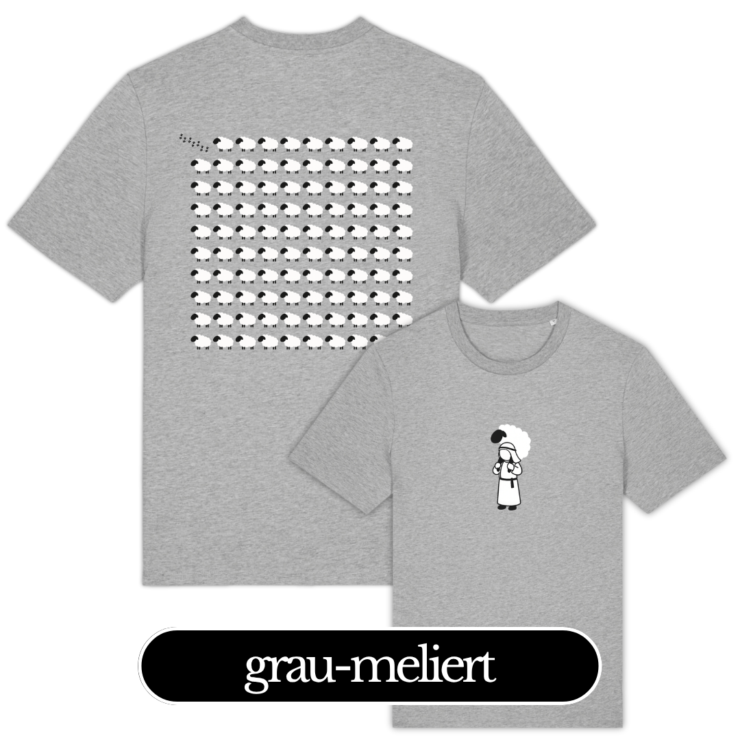 DAS VERLORENE SCHAF – Christliches T-Shirt | Lukas 15,4-6 4 DAS VERLORENE SCHAF – Christliches T-Shirt | Lukas 15,4-6 – Bild 4
