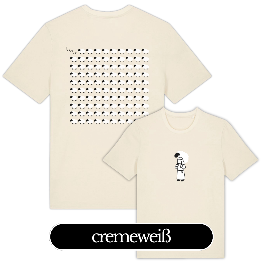 DAS VERLORENE SCHAF – Christliches T-Shirt | Lukas 15,4-6 5 DAS VERLORENE SCHAF – Christliches T-Shirt | Lukas 15,4-6 – Bild 5