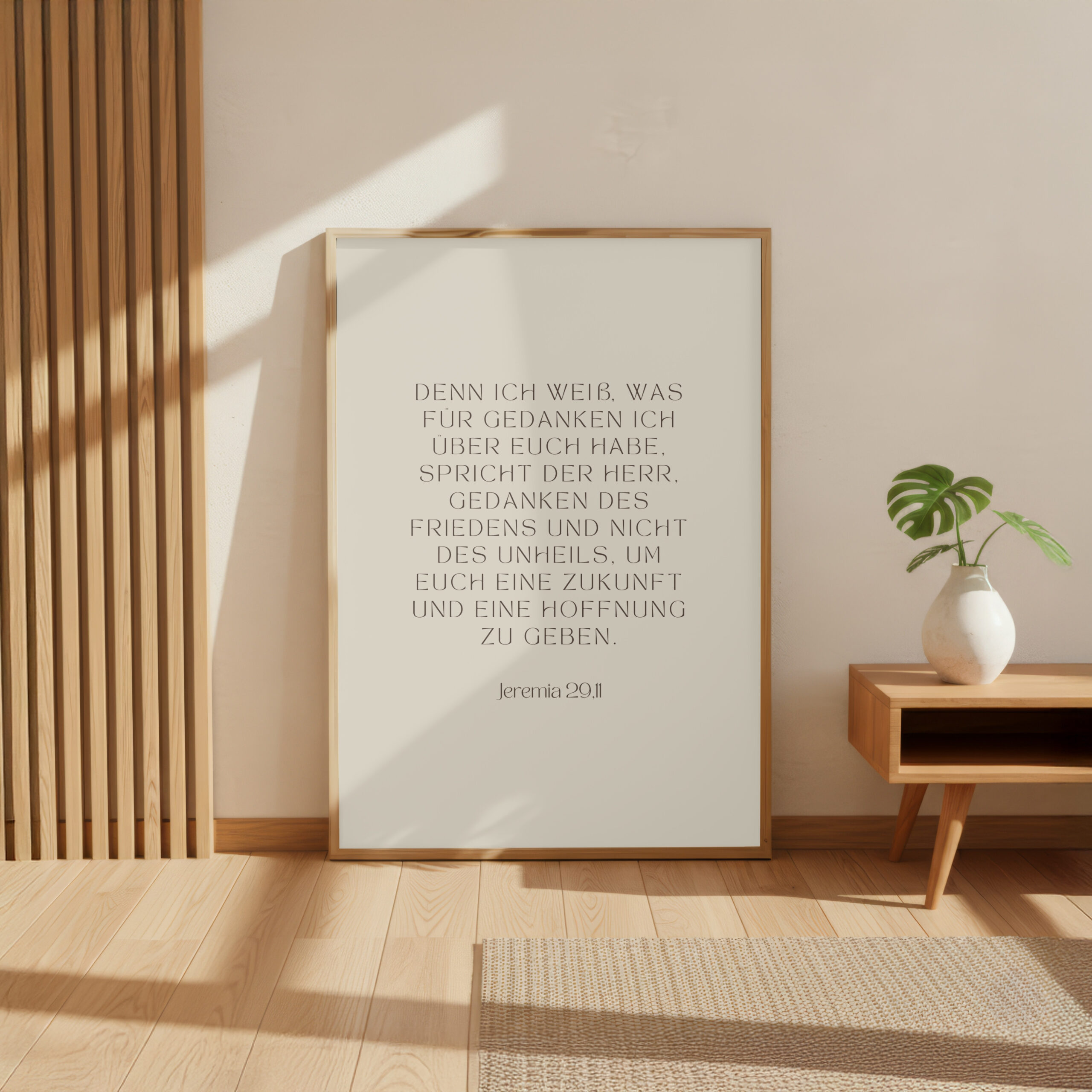 JEREMIA 29 11 - minimalistisches Poster in beige 5 JEREMIA 29 11 - minimalistisches Poster in beige – Bild 5
