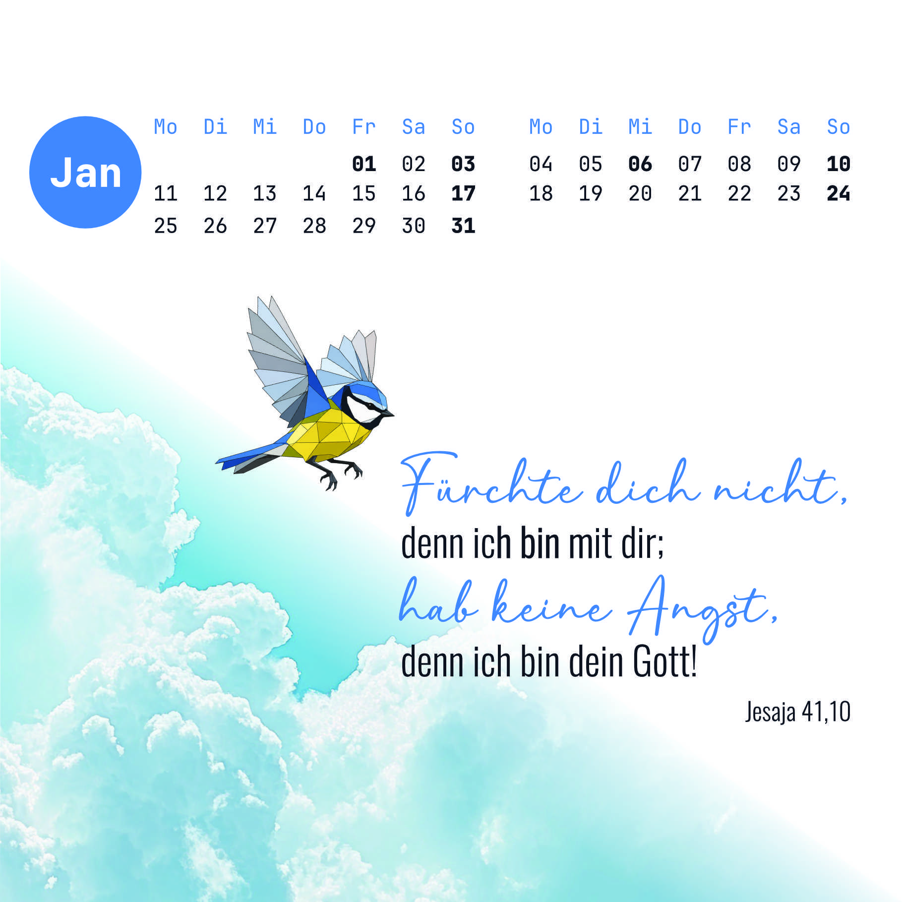 Fürchte dich nicht - Postkartenkalender zur Jahreslosung 2027 3 Fürchte dich nicht - Postkartenkalender zur Jahreslosung 2027 – Bild 3